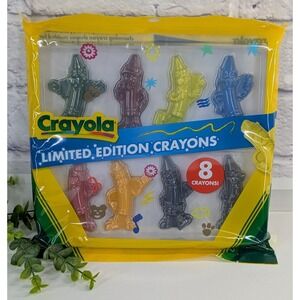 RARE🖍️Crayola 2025 Limited Edition Collection Character 8Crayons Retired Shaped
